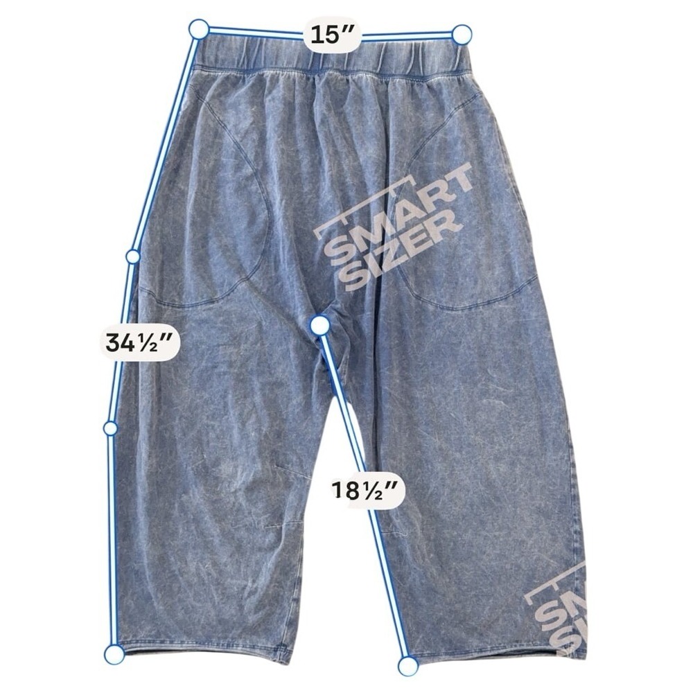 Free People Movement Mineral Wash Capri Pants Women's Medium (Preloved) - Picture 2 of 10